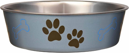 Loving Pets Bella Dog Bowls- Stainless Steel Dog & Cat Bowls - Spill Proof Dog Food Bowl, Cat Bowl, Puppy Essentials & Pet Supplies Great for Home & Travel (Medium 20-35 Lbs, Blueberry)17