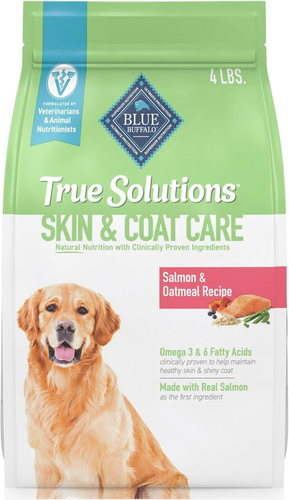 Blue Buffalo True Solutions Skin & Coat Care Natural Dry Dog Food for Adult Dogs, Salmon, 11-Lb. Bag12