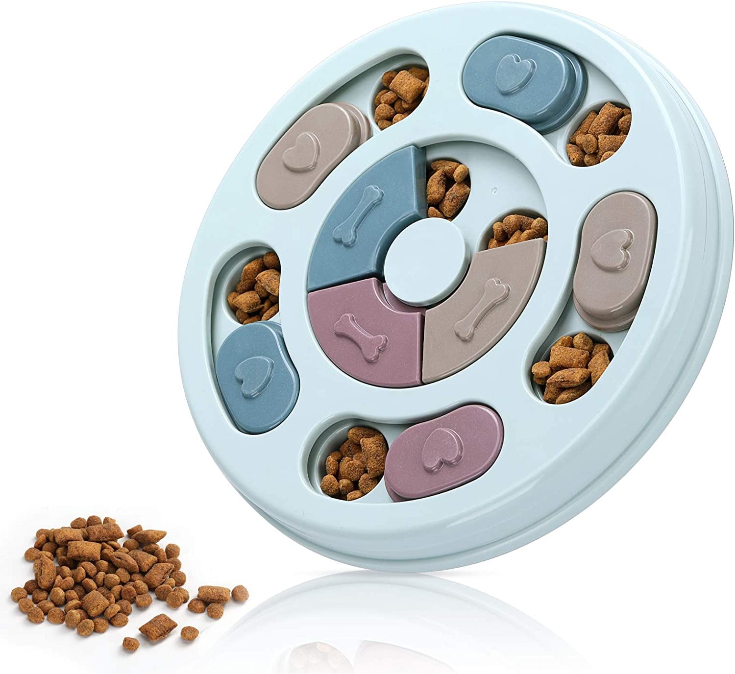 dr-catch-dog-puzzle-dogs-food-toys-for-iq-training-mental-enrichment-dog-treat-puzzleblue