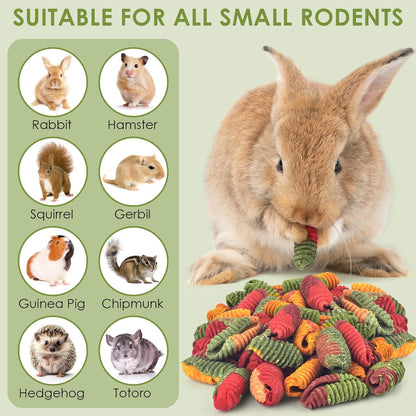 ERKOON Chinchilla Treats, Timothy Grass Chew Toys for Teeth for Rabbit Guinea Pig Gerbil Rat Dwarf Hamster (Large Size-1 Pack)6