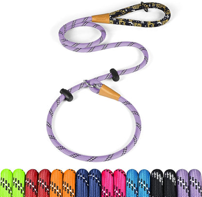 Lynxking Slip Lead Dog Leash Reflective, Heavy Duty Comfortable Strong Rope for Large Medium Small Dogs No Pull Pet Training (Light Green, Large 1/2In X 6Ft-Slip Lead)10