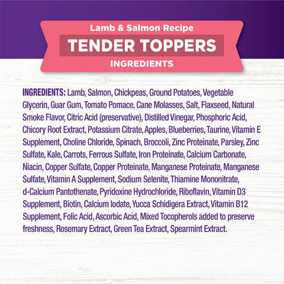 Wellness Bowl Boosters Tender Toppers Dog Food Topper for Small, Medium, and Large Breeds, Grain Free, Natural, Lamb and Salmon Recipe, 8 Oz Bag7