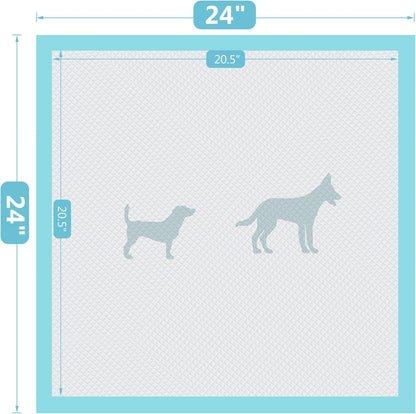 BESTLE Large Pet Training and Puppy Pads Pee Pad for Dogs 24"X24"-80 Count Super Absorbent & Leak-Proof7