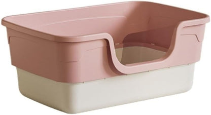 Pet Supplies, Open Top Cat Litter Box with Removable Design, Thickened anti Splash & Easy Clean(Gray)9