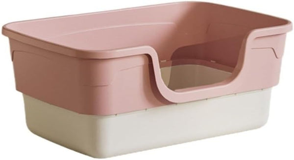 Pet Supplies, Open Top Cat Litter Box with Removable Design, Thickened anti Splash & Easy Clean(Gray)9