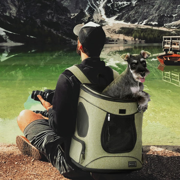 Petsfit Pet Backpack Carrier with Upgrade Waist Cushion Design to Better Fit the Waist, Suitable for Small and Medium Dogs Cats, and Rabbits up to 18 Pounds5