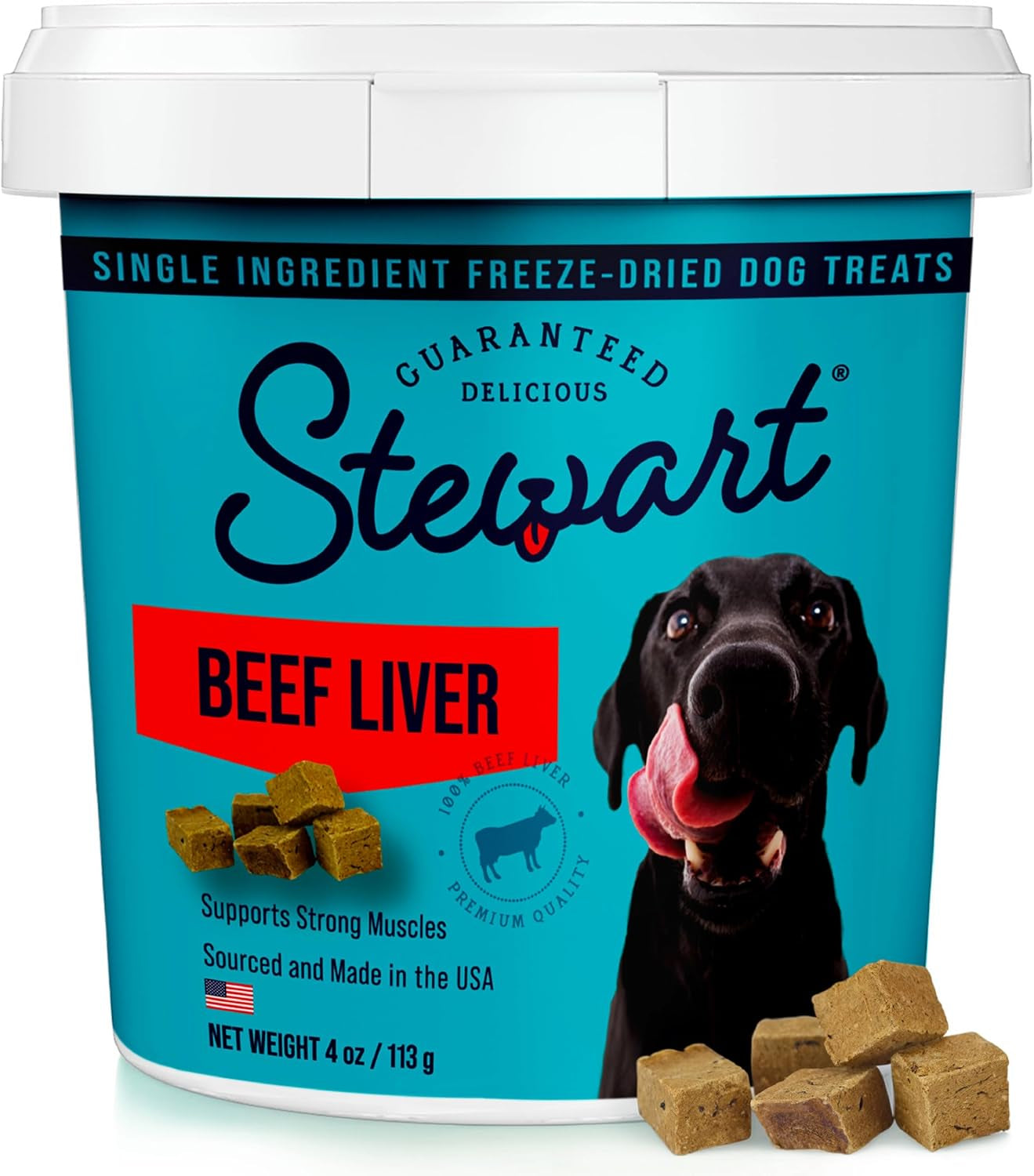 stewart-freeze-dried-dog-treats-100-beef-liver-21-oz-tub-premium-quality-raw-protein-single-ingredient-high-protein-training-treats-food-topper-no-refrigeration-cat-friendly