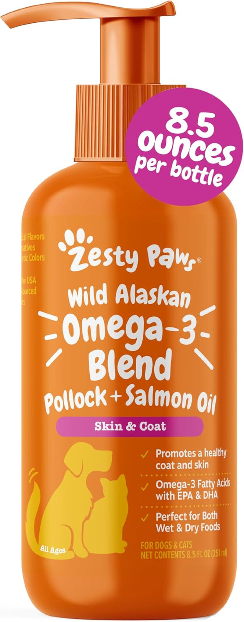 zesty-paws-wild-alaskan-omega-3-blend-pollock-salmon-oil-for-dogs-and-cats-skin-and-coat-support-omega-3-supplement-for-pets-8-5oz