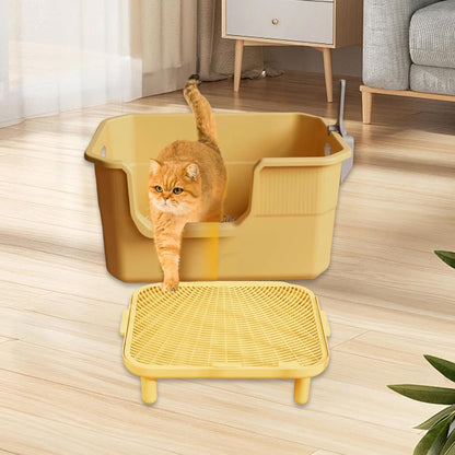 Cat Litter Ramp Trapper Mat Washable Double Layered Non-Slip Step for Indoor Cats Balcony Living Room- Large2