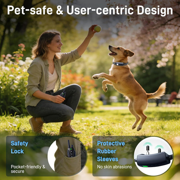 Shock Collar for Dogs - 4500FT Dog Training Collar with Remote, Waterproof E Collar with Flashlight, 4 Training Modes, Keypad Lock, Rechargeable Dog Shock Collar for Small Medium Large Dogs7