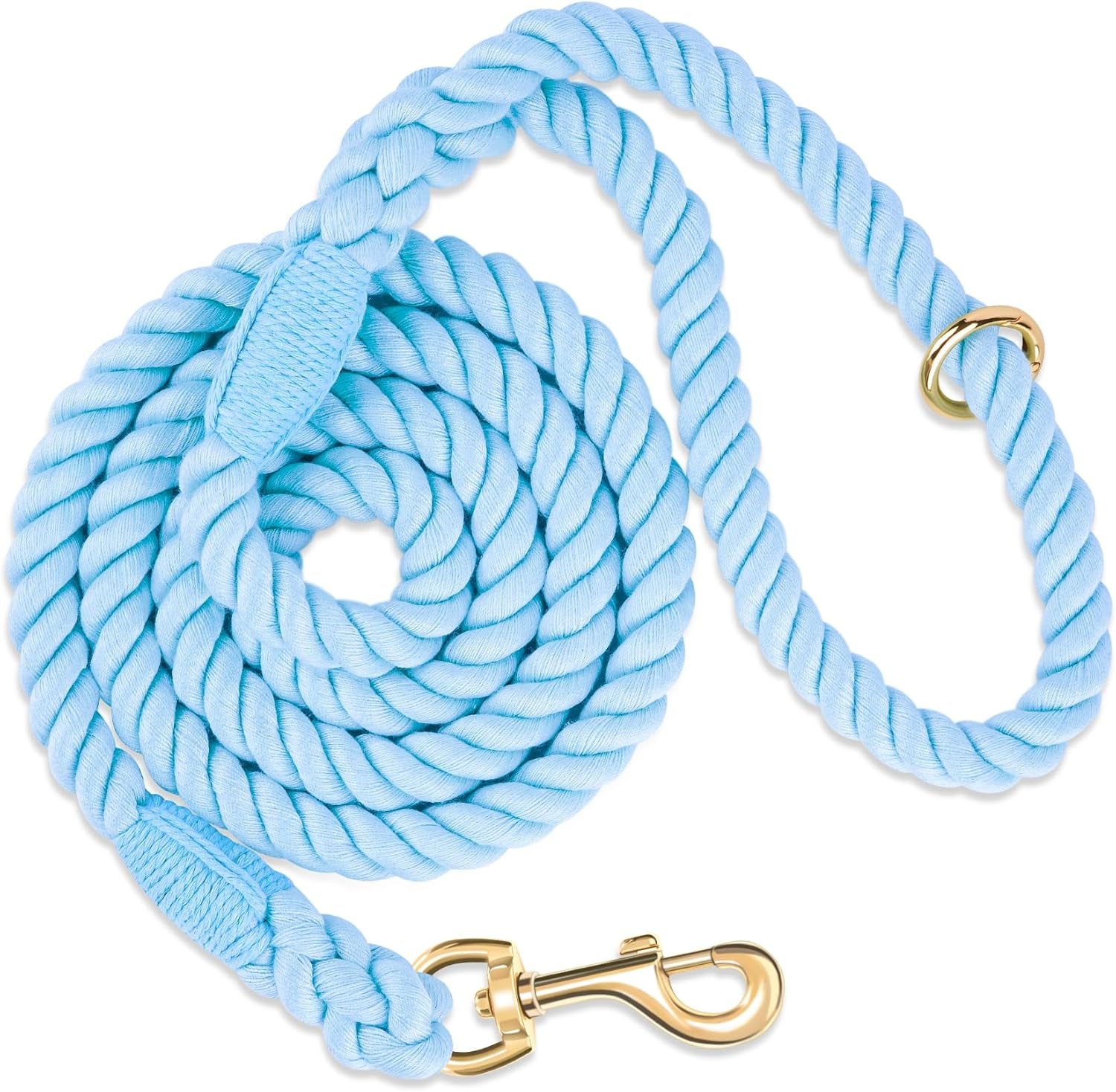 5-ft-handmade-rope-dog-leash-for-small-medium-and-large-dogs-soft-and-comfortable-grip-new-golden-heavy-duty-metal-clasp-colorful-macaron