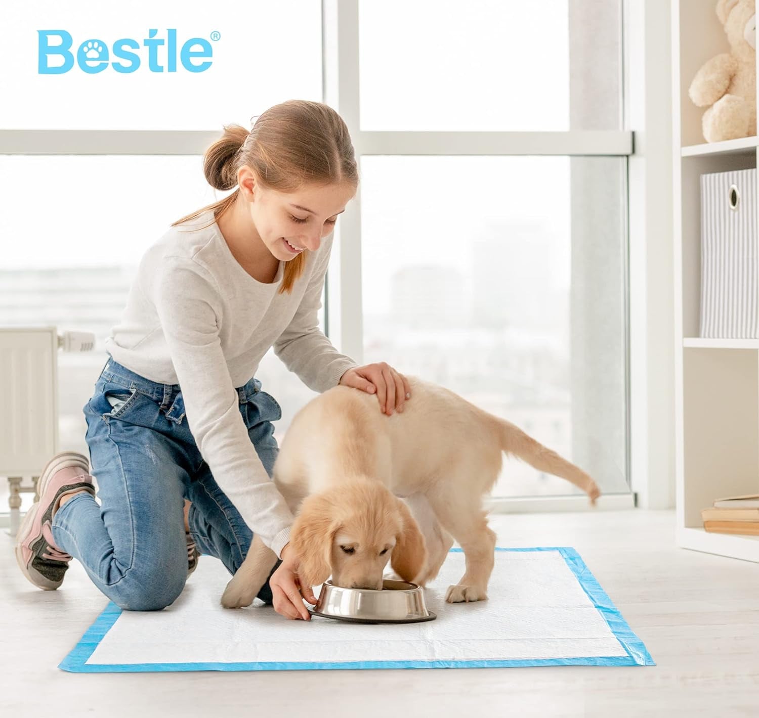 bestle-large-pet-training-and-puppy-pads-pee-pad-for-dogs-24x24-80-count-super-absorbent-leak-proof