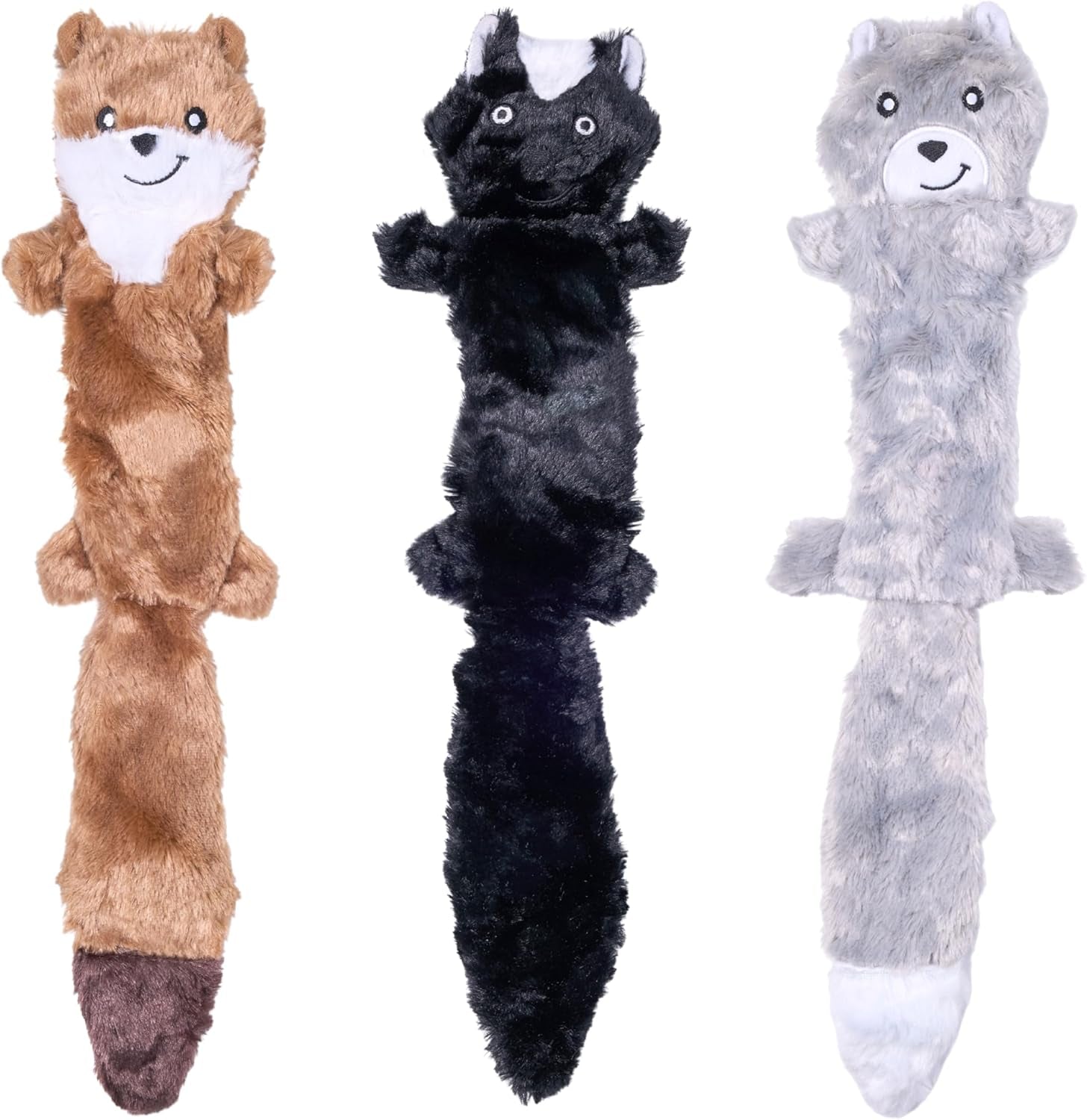 zippypaws-skinny-peltz-no-stuffing-dog-toy-pack-to-keep-them-busy-for-medium-and-large-dogs-squeaky-pet-toys-unstuffed-chew-toys-soft-plush-variety-pack-fox-raccoon-and-squirrel-18