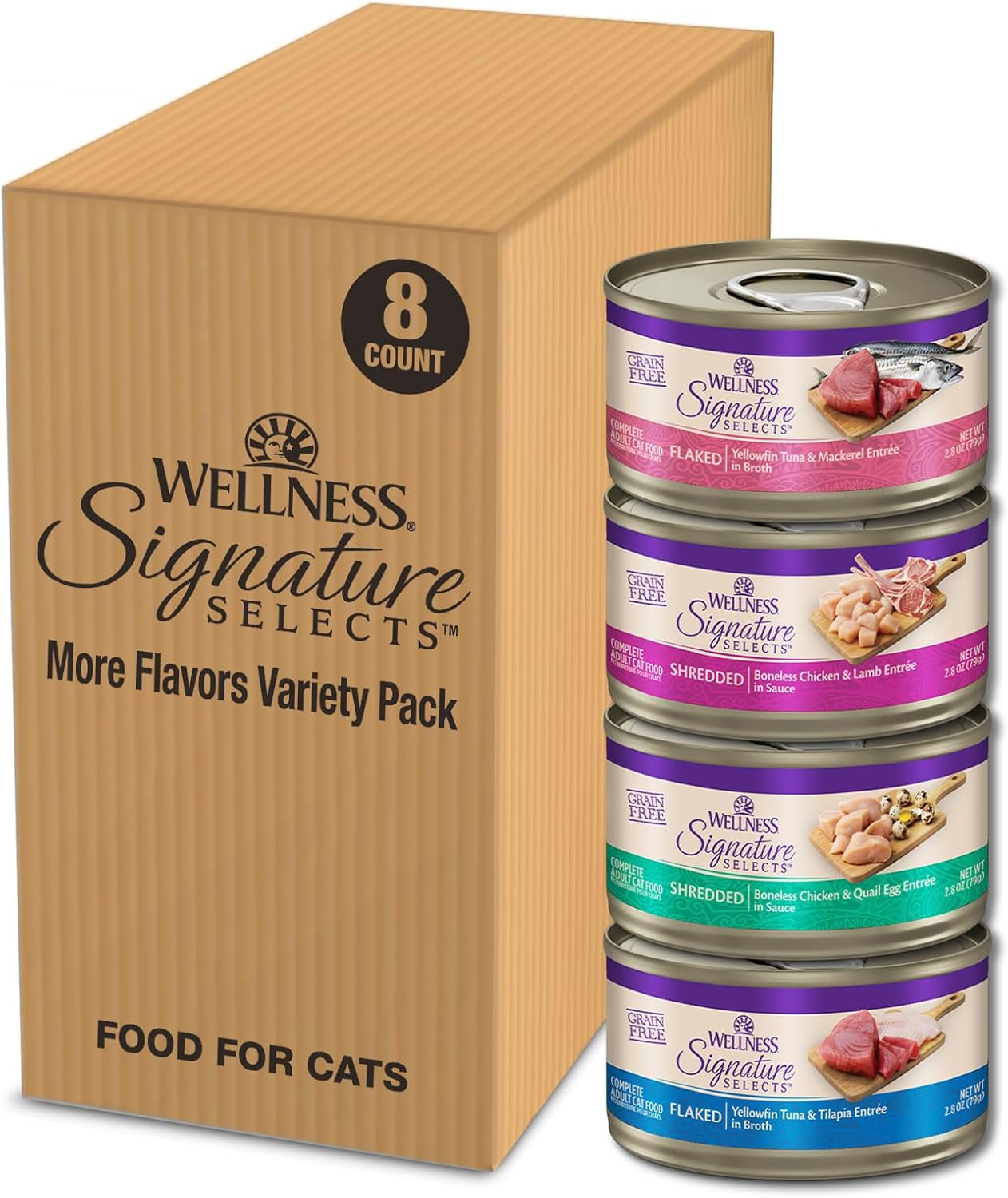 wellness-core-signature-selects-variety-pack-adult-canned-wet-cat-food-natural-protein-rich-grain-free-poultry-recipes-2-8-oz-pack-of-8-cans