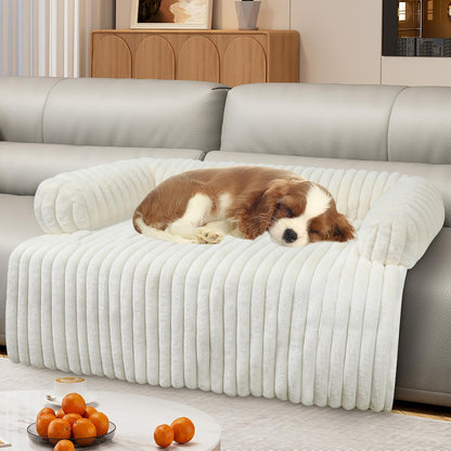 Wn'S Day Luxurious Dog Couch Bed, Washable Calming Dog Couch Cover, Removable Couch Protector for Dogs, Waterproof Sofa Bed, Pet Bed Mats for Couch, Pet Couch Covers for Sofa(Grey, L)15