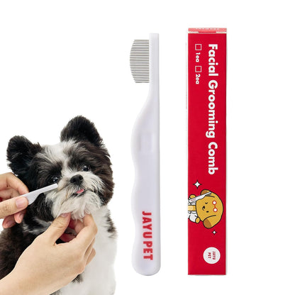 JAYU PET Facial Grooming Comb | Dog Eye Combs, Stress-Free Eye Gunk Remover for Dogs & Cats, Pet Facial Brush, Cat Grooming Kit1