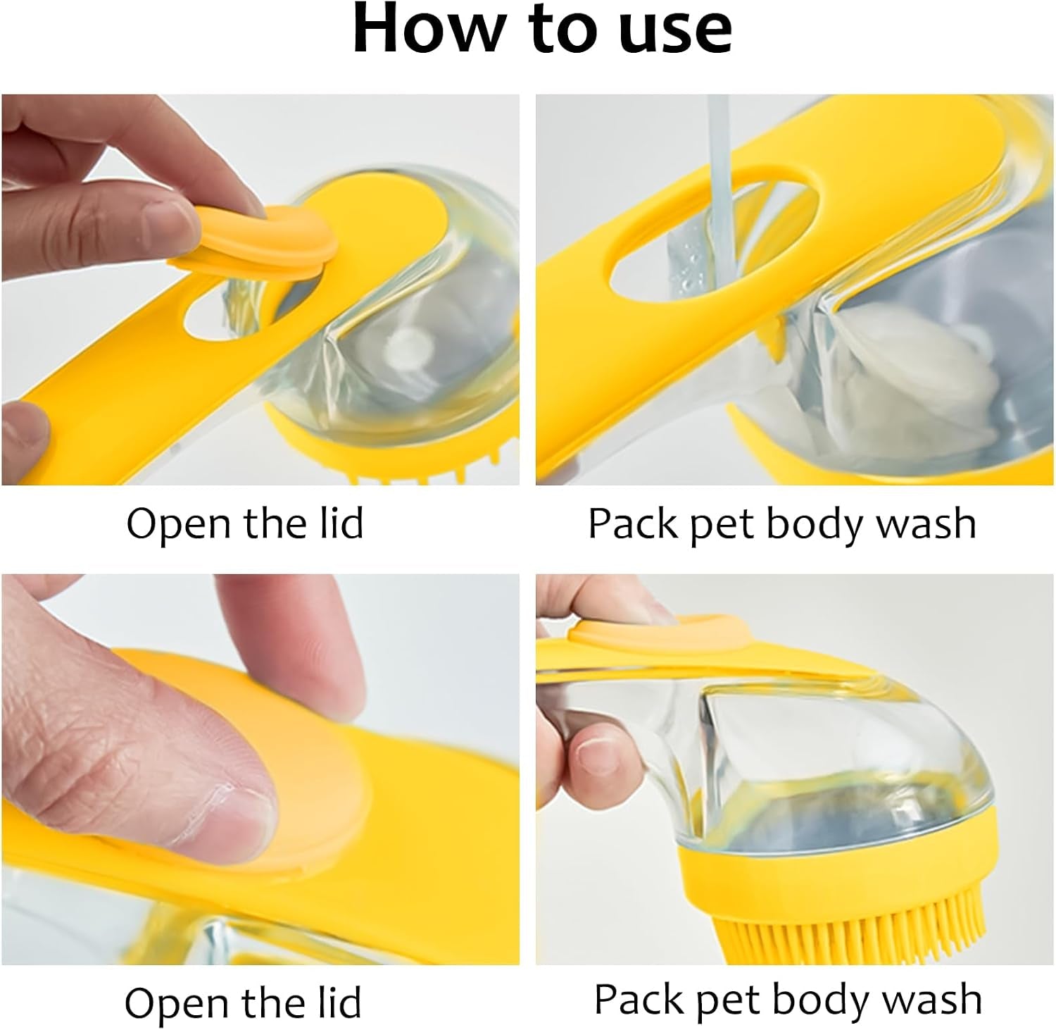 6-pcs-elegx-pet-grooming-bath-massage-brush-with-soap-and-shampoo-dispenser-soft-silicone-bristle-for-long-short-haired-dogs-cats-shower