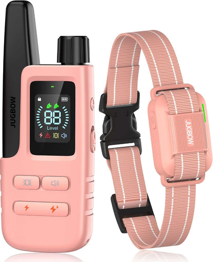 Dog Shock Collar with Remote, 4200FT Range, Fits 5-120 Lbs Dogs | Pink Training Collar with IPX8 Waterproof, 4 Adjustable Modes, Security Lock, Rechargeable for Small,Medium and Large Dogs1