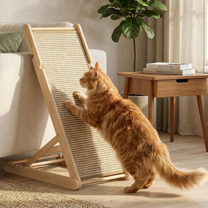 Xiaz Cat Scratcher, 23" Sisal Cats Scratching Board with 5 Adjustable Heights, No Assembly Required, Foldable Cat Scratchers for Indoor Cats and Kittens, Ready to Use9