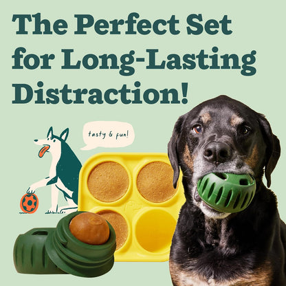 WOOF Pupsicle Dog Treat Toy with Silicone Treat Tray for Dogs 10-25 Lbs | Pupsicle Toy for Small Dogs, Silicone Treat Tray, Homemade Frozen Treats, Easy-Fill Design, Low-Mess Play2