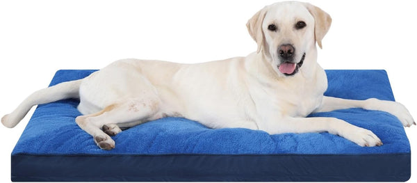 Dog Crate Bed Waterproof Deluxe Plush Dog Beds with Removable Washable Cover Anti-Slip Bottom Pet Sleeping Mattress for Large, Medium, Jumbo, Small Dogs, 41 X 27 Inch, Gray17
