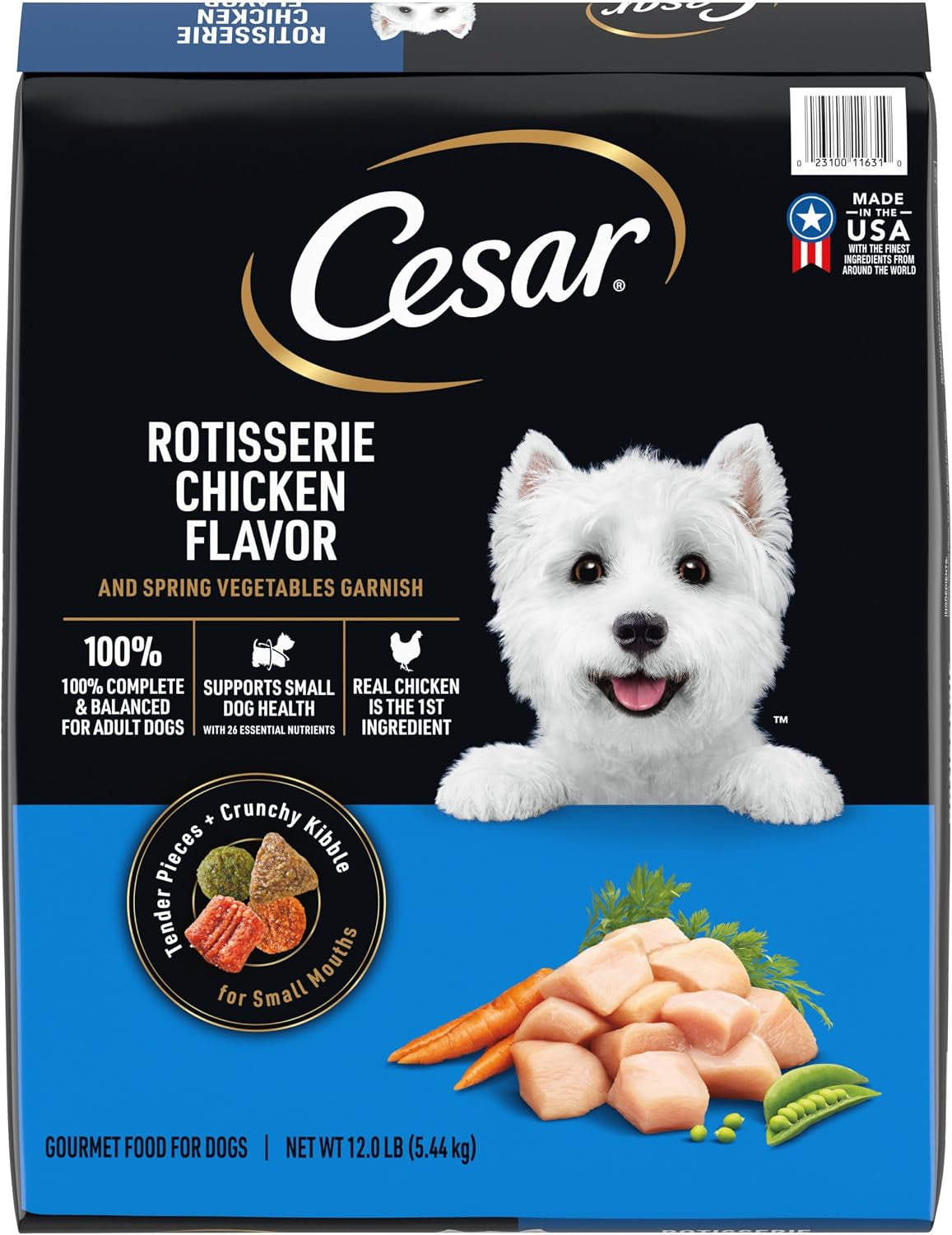 cesar-small-breed-dry-dog-food-filet-mignon-spring-vegetables-12-lb-made-in-usa-real-beef-1-ingredient-26-essential-nutrients-supports-small-breed-health-no-artificial-flavors