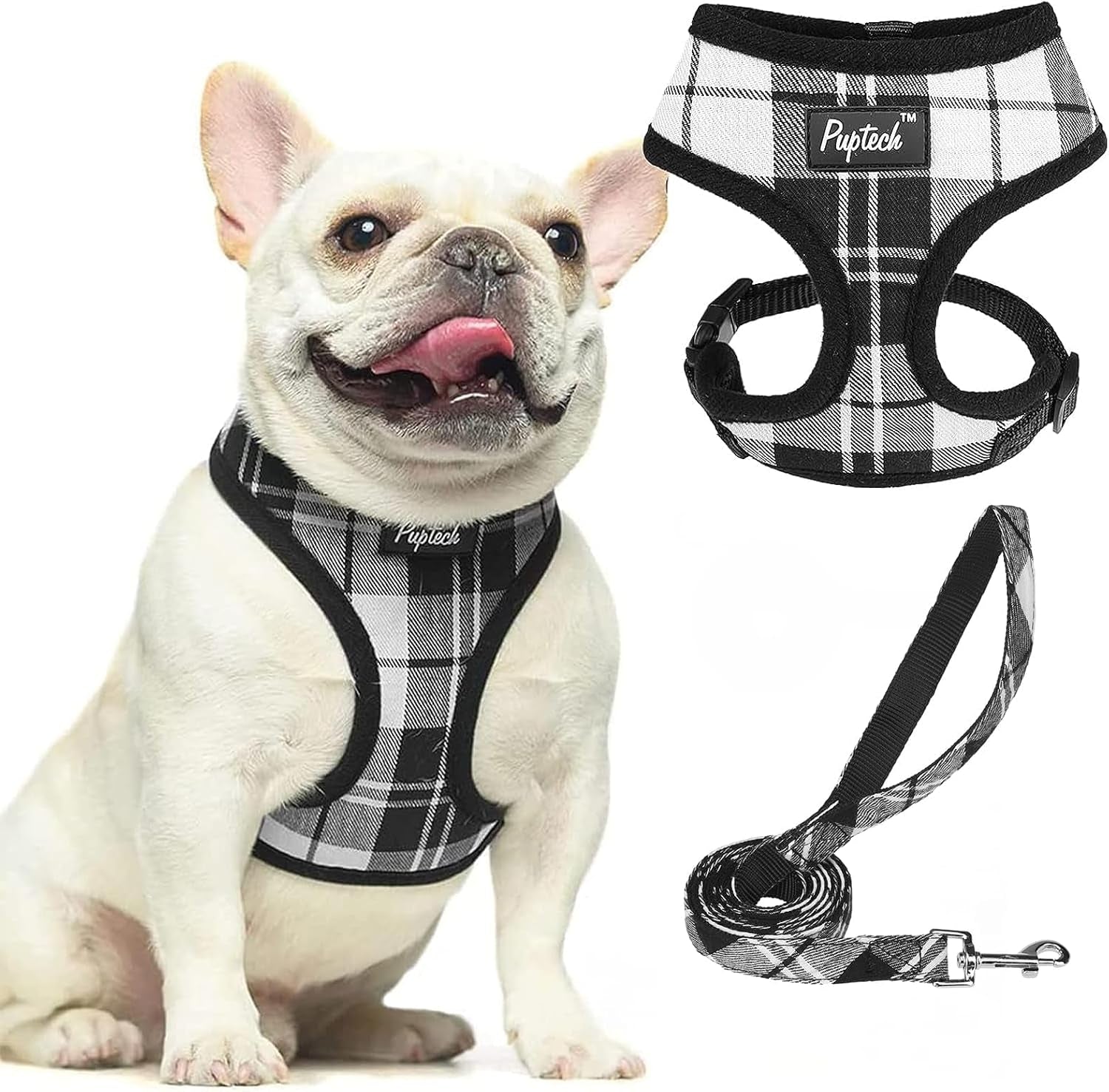 pupteck-soft-mesh-dog-harness-small-sized-and-leash-set-pet-puppy-cat-comfort-padded-vest-no-pull-harnesses-beige-s