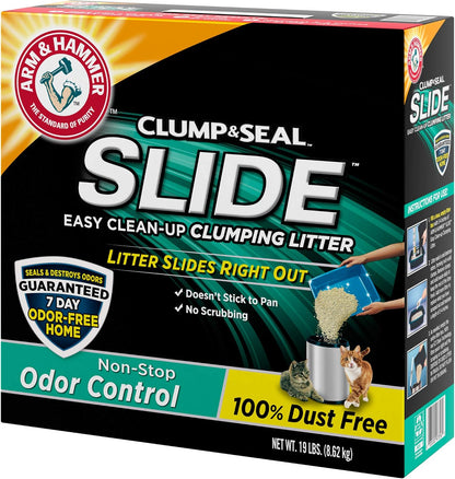 Arm & Hammer Slide Easy Clean-Up Litter, Non-Stop Odor Control, 19Lb13