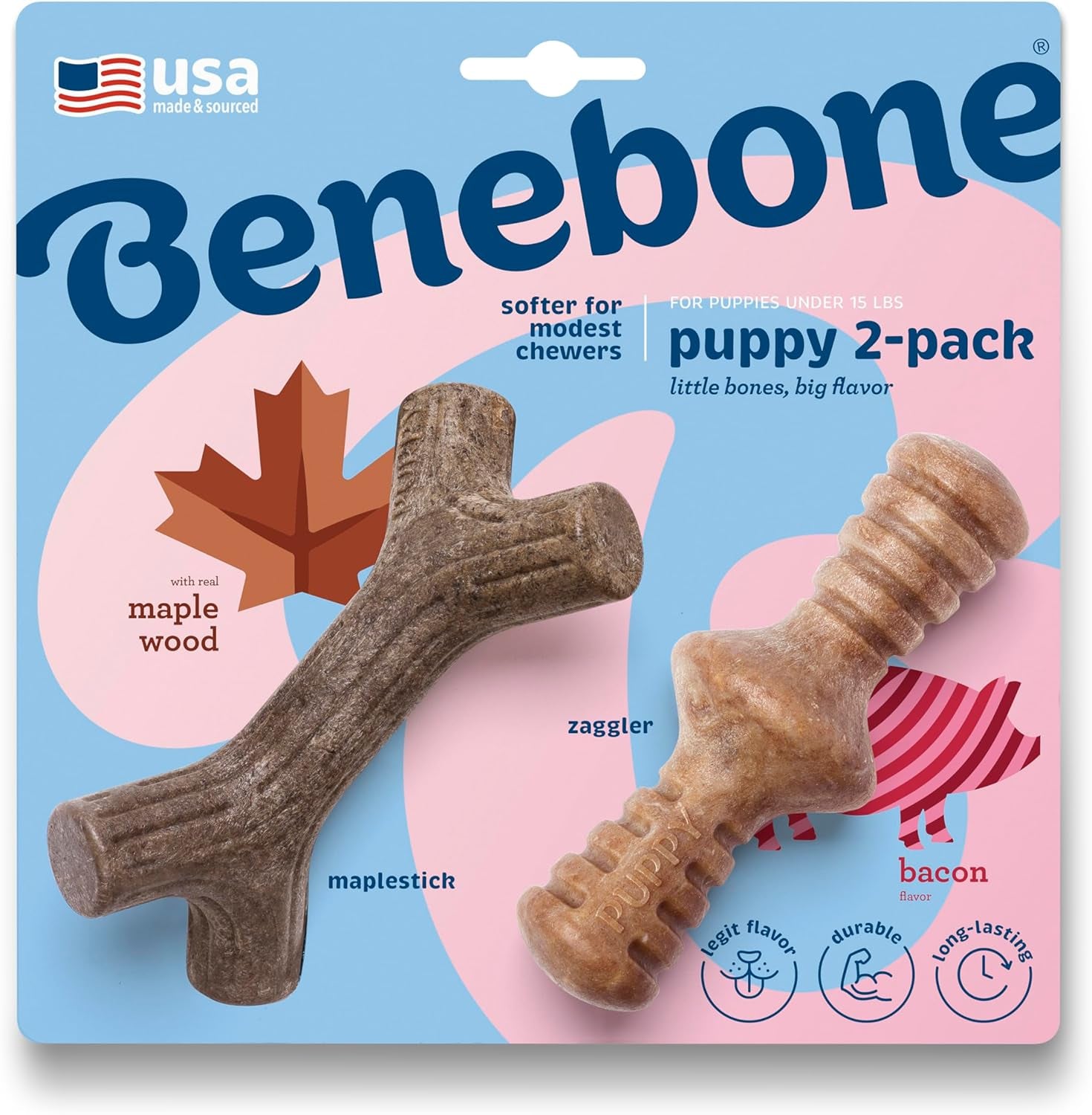 benebone-puppy-2-pack-dental-chew-wishbone-dog-chew-toys-made-in-usa-real-bacon-flavor
