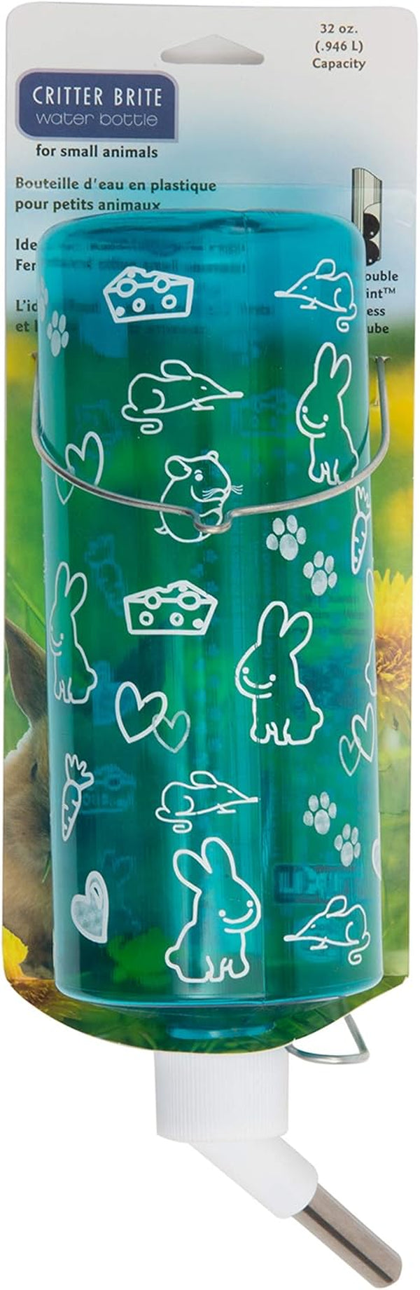 Lixit Standard Cage Water Bottles for Rabbits, Ferrets, Guinea Pigs, Hamsters, Rats, Mice and Other Small Animal'S (16 Ounce, Clear)13