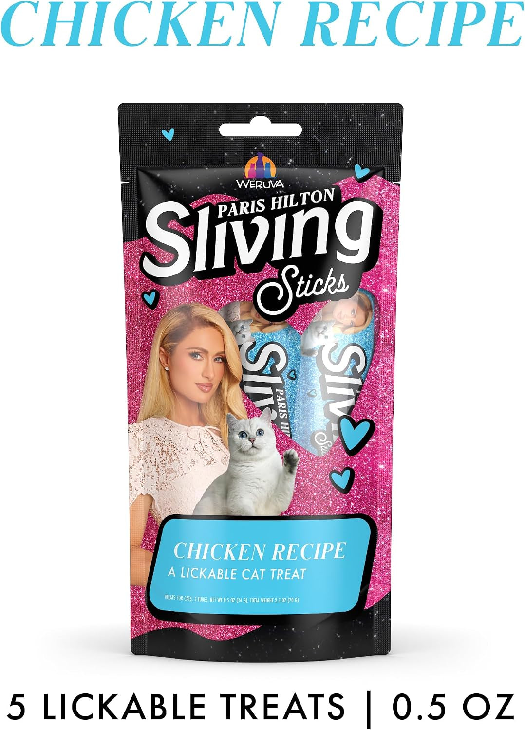 weruva-paris-hilton-pamper-like-paris-sliving-sticks-chicken-0-5oz-lickable-cat-treats-pack-of-5