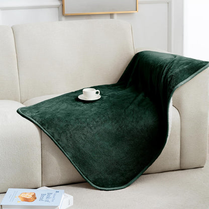 Gogobunny Waterproof Bed Blanket, Reversible Sherpa Fleece Throw Blanket for Dog Puppy Cat, Furniture Cover Protects Bed Couch Sofa from Liquid Pee and Pet Fur (Dark Purple, 50X60 Inches)55
