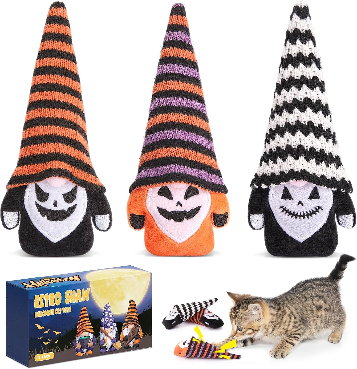 retro-shaw-refillable-catnip-cat-kicker-toys-pillows-10-1-inches-crinkle-sound-safe-and-durable-for-indoor-cats-soft-plush-boredom-relief-interactive-fun