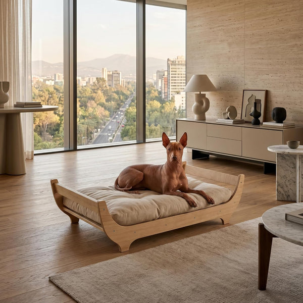 Perugina Wood Elevated Dog Bed Frame & Mattress,Walnut Pattern,L 80 Lb | Trainer Recommended Dutchdesign Sturdy Attractive Dog Furniture10