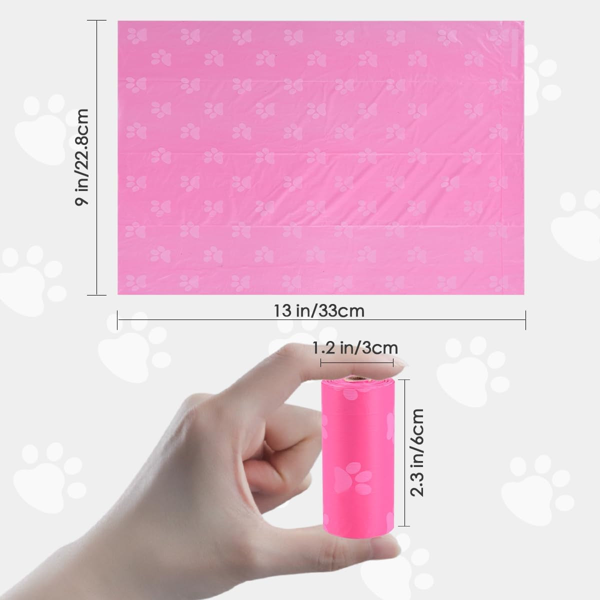 poop-bags-rolls-256-count-9x13-inches-pink-thickened-leakproof-lavender-scent-poo-bags-for-dogs-eco-friendly-pet-waste-bags-for-walking-travel-home