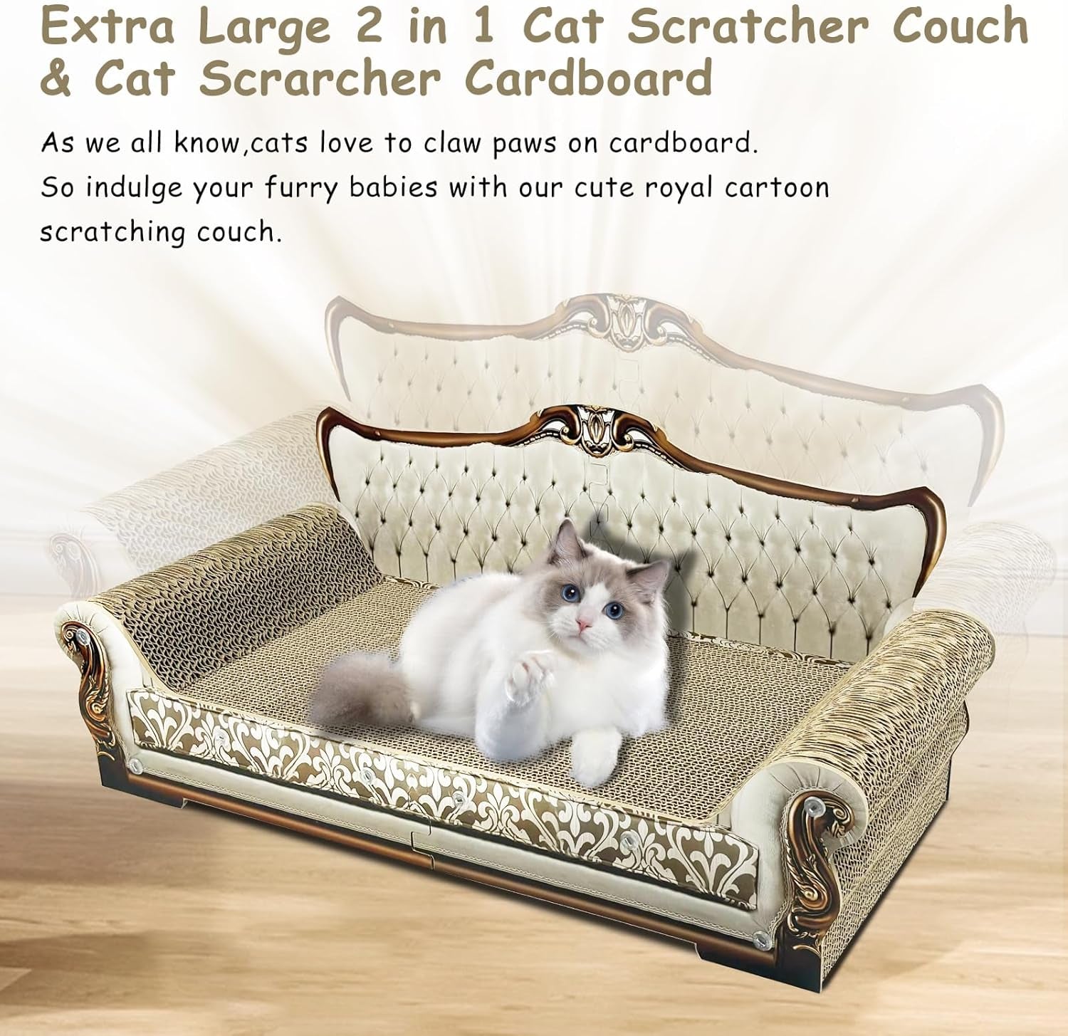 luxury-cardboard-cat-scratcher-sofa-bed-couch-shaped-scratching-board-scratch-lounge-with-catnip-scratcher-for-indoor-cats-large-grey