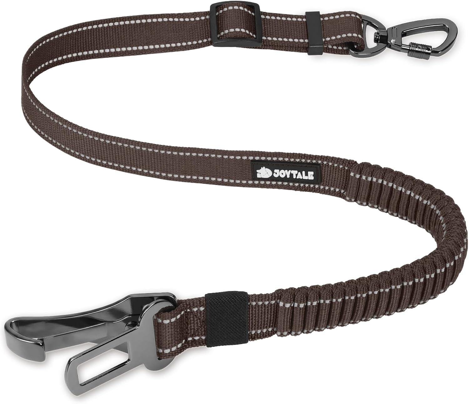 joytale-3-in-1-bungee-dog-seat-belt-for-car-medium-and-large-dogs-black-seatbelt-buckle-latch-cargo-hook-shock-absorbing-360-swivel-slide-to-lock-zinc-buckle-for-distraction-free-driving