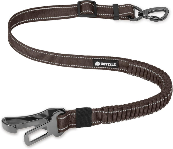 Joytale 3-In-1 Bungee Dog Seat Belt for Car, Medium and Large Dogs, Black | Seatbelt Buckle, LATCH, Cargo Hook, Shock-Absorbing, 360° Swivel Slide-To-Lock Zinc Buckle, for Distraction-Free Driving10