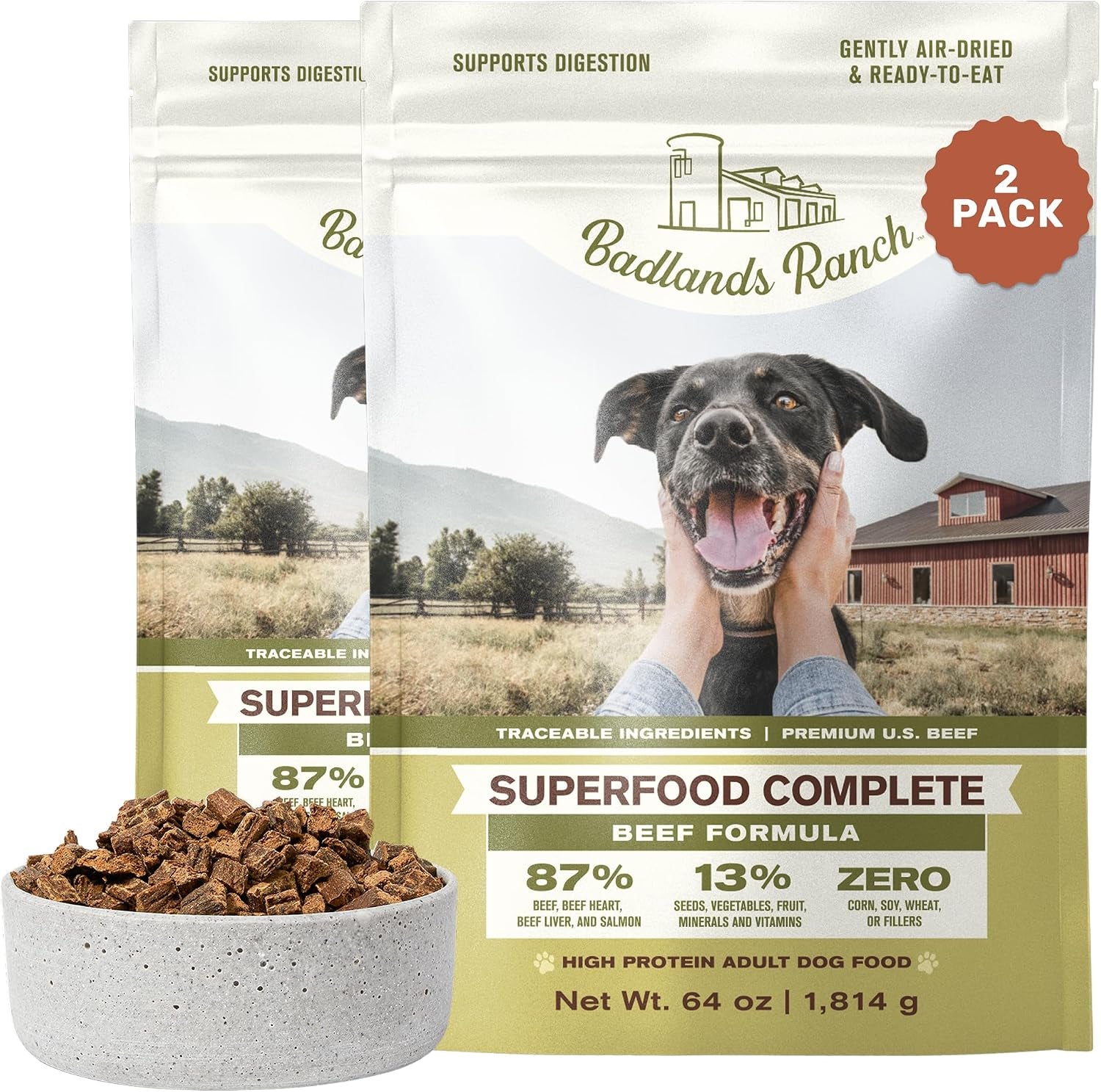 badlands-ranch-by-katherine-heigl-superfood-complete-air-dried-beef-dog-food-high-protein-with-superfoods-for-daily-wellness-consistent-nutrition-24-oz