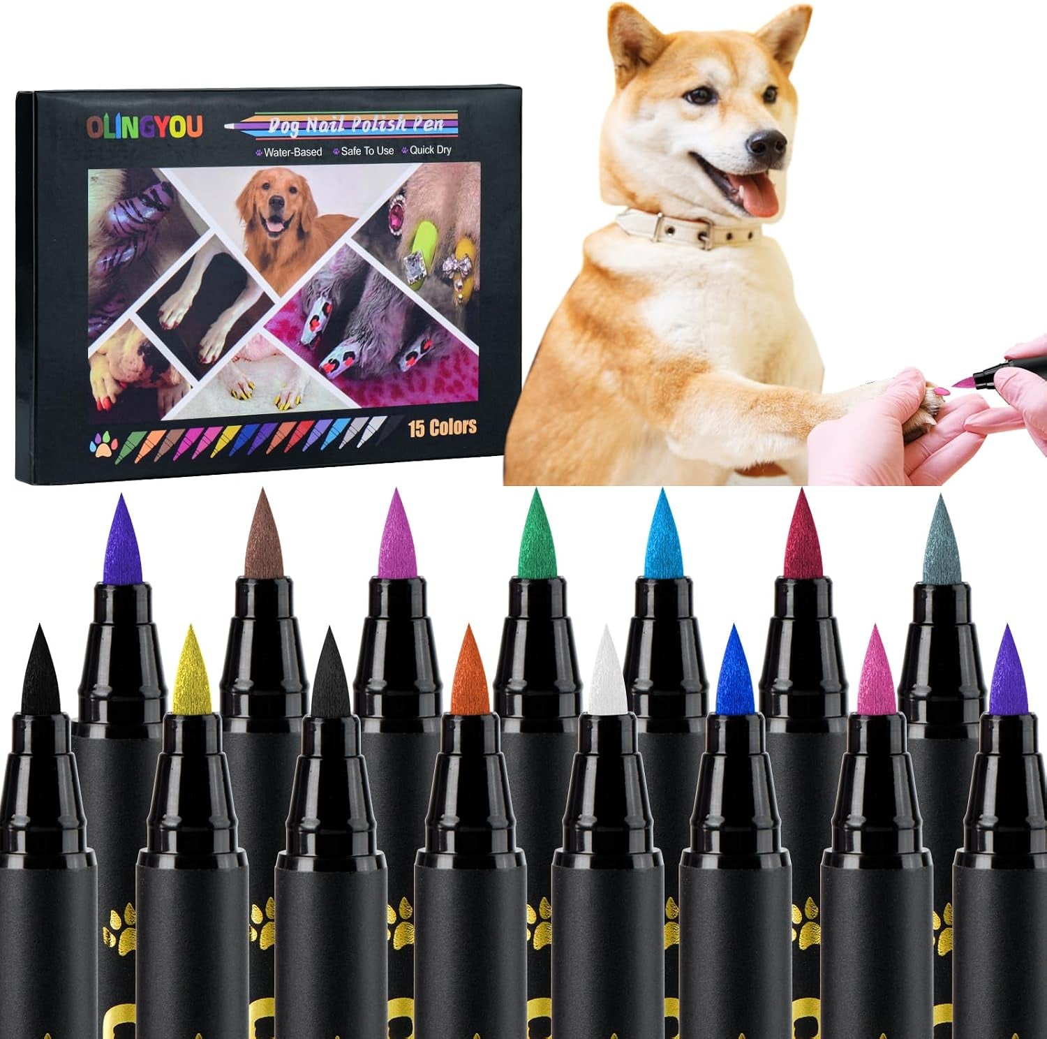 olingyou-dog-nail-polish-dog-nail-polish-pens-quick-dry-8-colors-pet-nail-polish-set-for-dogs-diy-dogs-puppy-nails-dog-safe-nail-polish-non-toxic-odorless-easy-to-apply