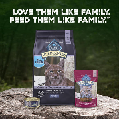 Blue Buffalo Wilderness Adult Cat 7+ Grain Free Chicken Paté Wet Cat Food, Supports Energy for an Active Life, Made with Natural Ingredients, 5.5-Oz. Cans (24 Count)9