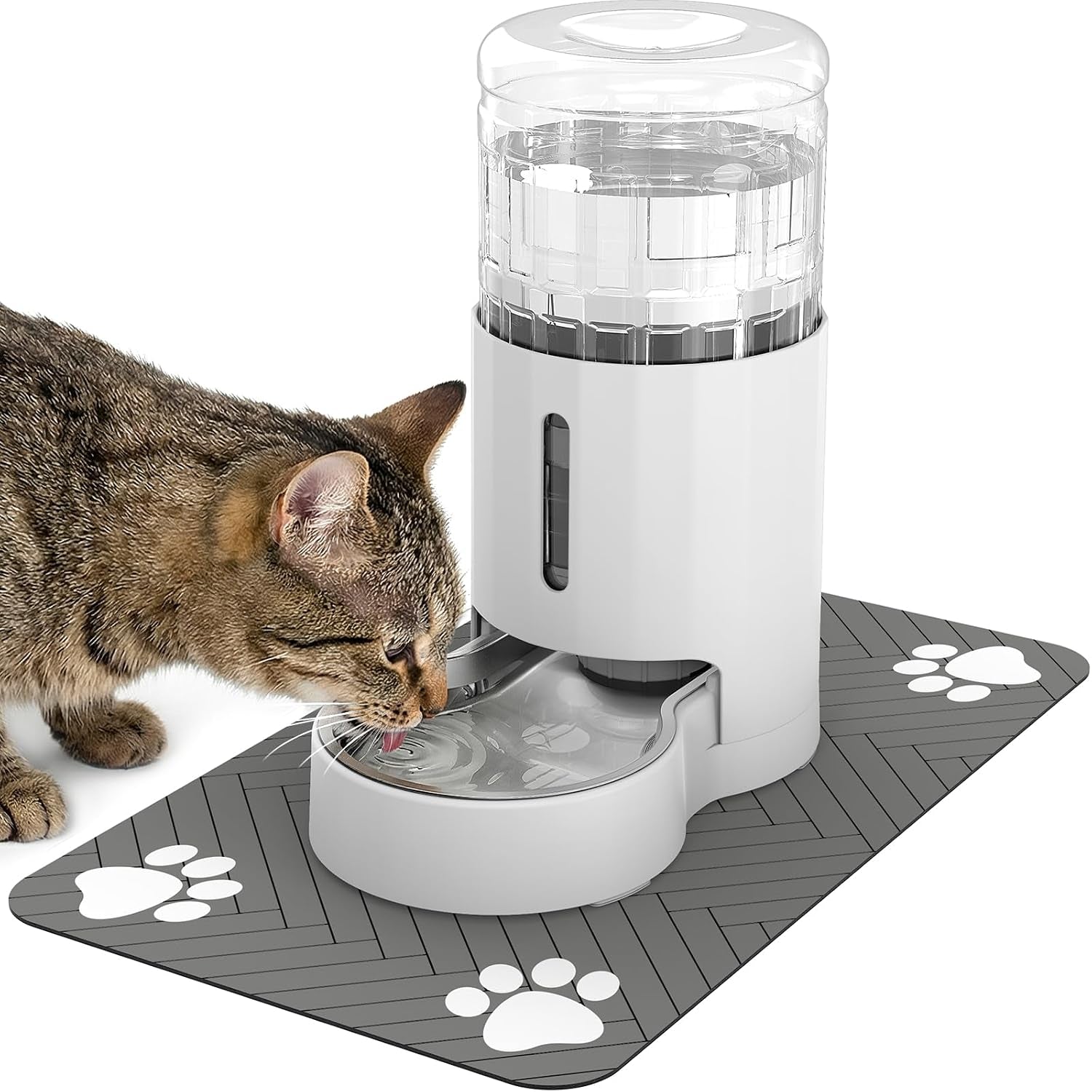 junspow-cat-water-dispenser-and-stainless-steel-bowl-automatic-gravity-water-dispenser-for-cats-or-small-medium-size-dogs-large-capacity-easy-to-clean-and-safe-for-pets