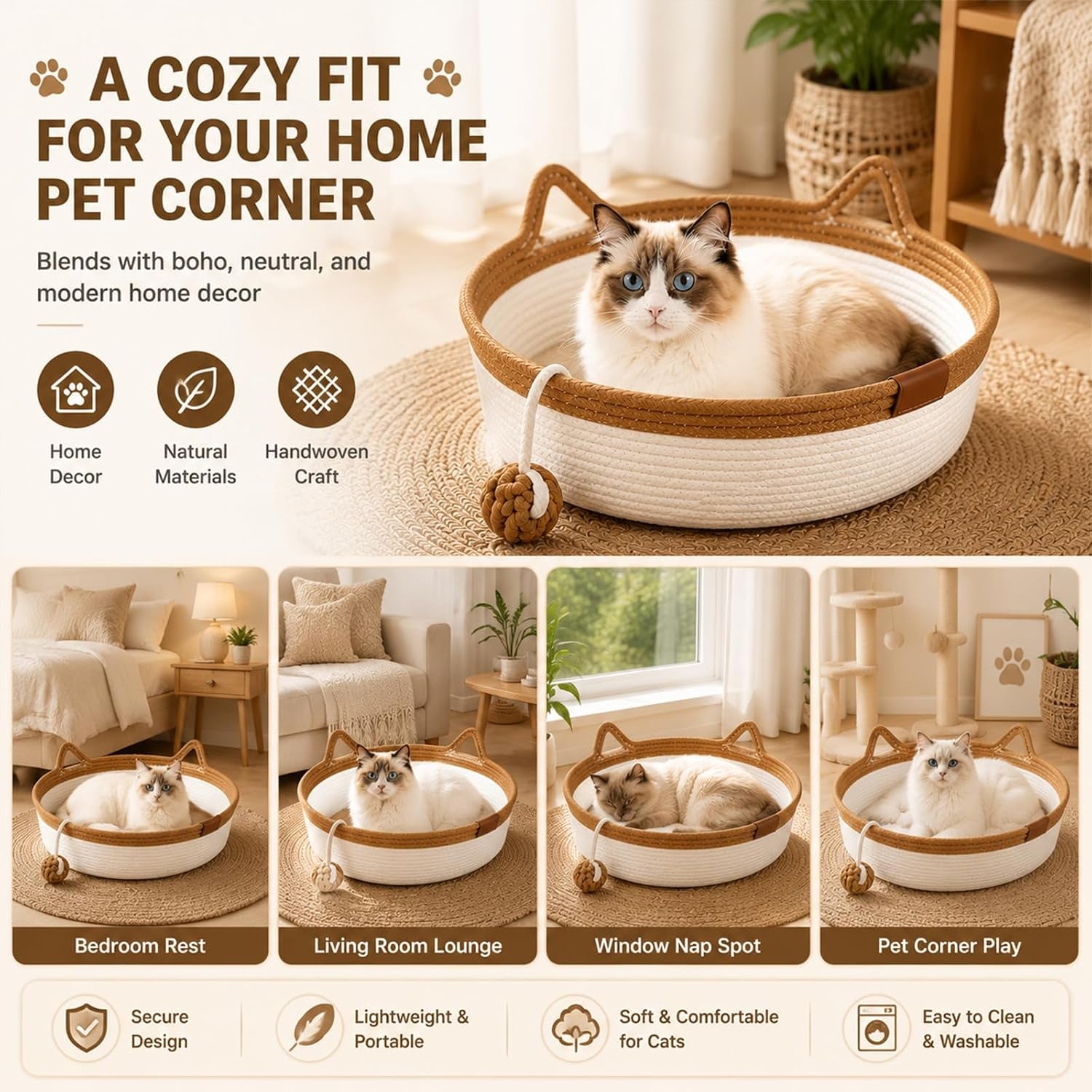 handwoven-cat-basket-bed-cotton-rope-round-cat-scratcher-bed-with-cats-ear-handles-breathable-boho-nesting-pet-bed-for-kittens-and-indoor-cats-color-d-small