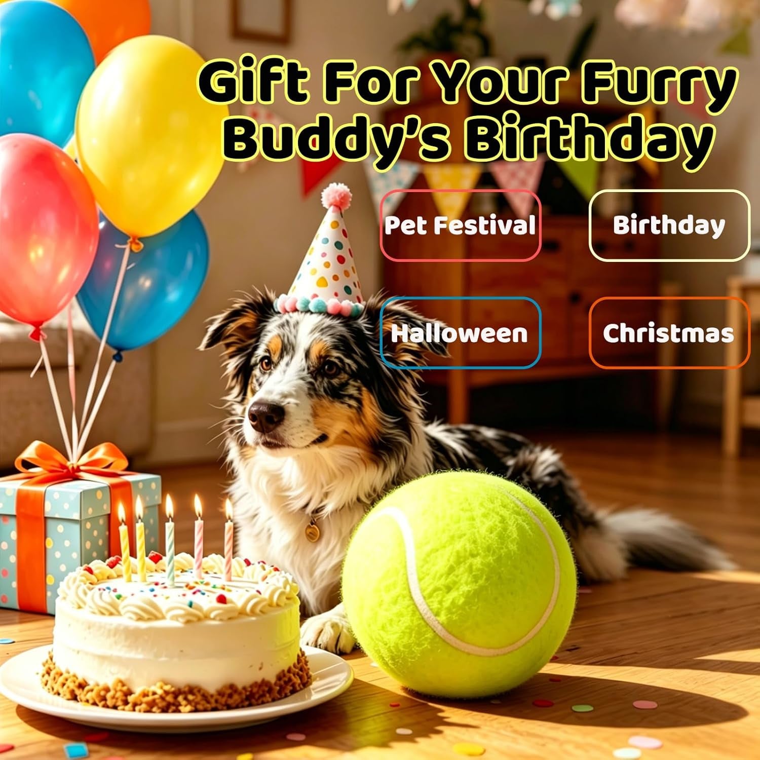 banfeng-dog-tennis-ball-9-5-giant-sport-gift-toy-herding-ball-for-dogs-puppy-birthday-gift-interactive-toy-outdoor-pet-toys-to-keep-them-busy-big-tennis-ball-for-small-medium-large-dog