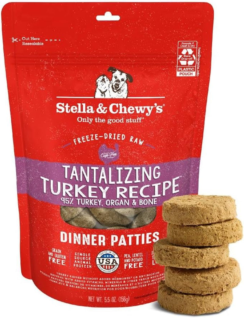 stella-chewys-freeze-dried-raw-dinner-patties-beef-recipe-high-protein-grain-free-puppy-dog-food-perfect-for-picky-eaters-25-oz