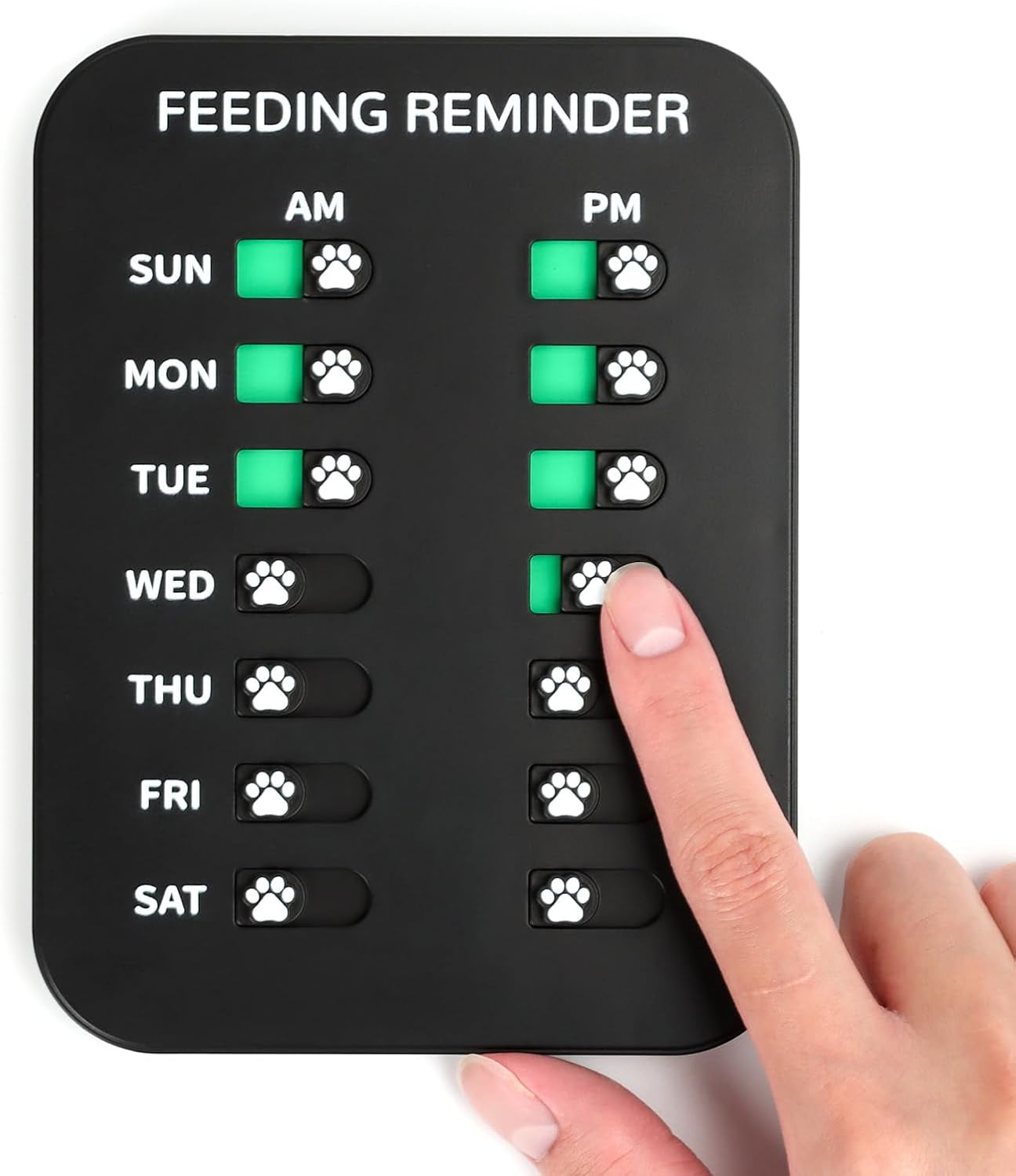 yauyik-dog-feeding-reminder-magnetic-reminder-sticker-am-pm-daily-indication-chart-feed-your-pets-fridge-magnets-and-double-sided-tape-helps-you-to-track-pet-feeding-medication-white