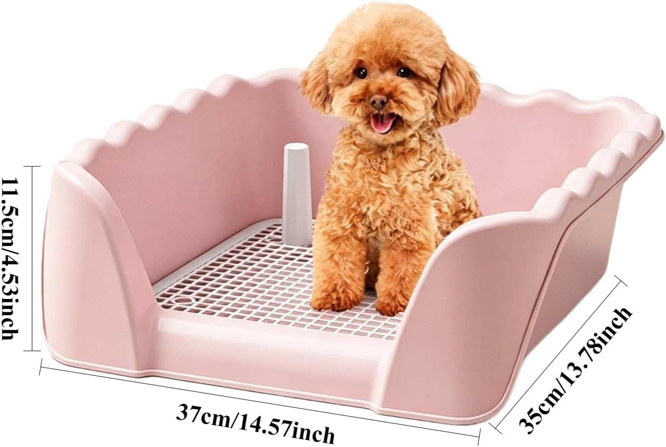 indoor-outdoor-dog-potty-training-tray-reusable-puppy-litter-box-for-small-medium-puppies-pet-potty-pad-holder-toilet-for-puppy-training-14-57lx4-53hx13-78w-pink