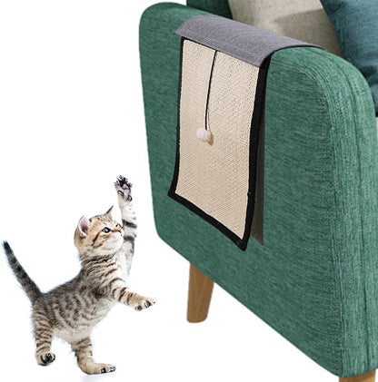 HAOZAIKEJI Cat Scratcher Mat, 2PCS Natural Sisal Cat Scratching Pad, Heavy Duty Couch Guard, Protecting Furniture, Easy Installation, Indoor, All Breed Sizes, Durable, Eco Friendly, Non Toxic14