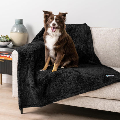 Petami Fluffy Waterproof Dog Blanket for Couch and Bed, Reversible Sherpa Pet Throw, Pee Proof Furniture Protector Sofa Cover, Washable Cat Blanket for Small Medium Dogs and Cats (Pink Blush, 24X32)25