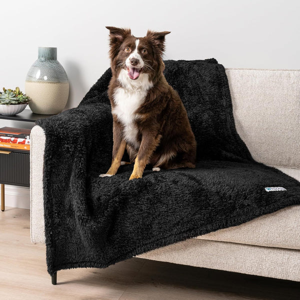 Petami Fluffy Waterproof Dog Blanket for Couch and Bed, Reversible Sherpa Pet Throw, Pee Proof Furniture Protector Sofa Cover, Washable Cat Blanket for Small Medium Dogs and Cats (Pink Blush, 24X32)25